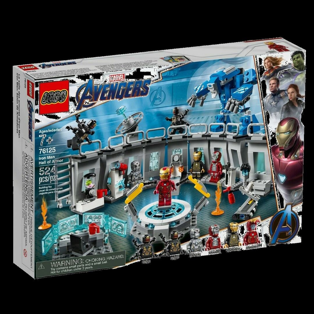 Lego iron man salón de armaduras shop
