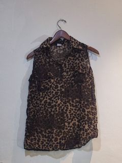 Leopard Top Chiffon