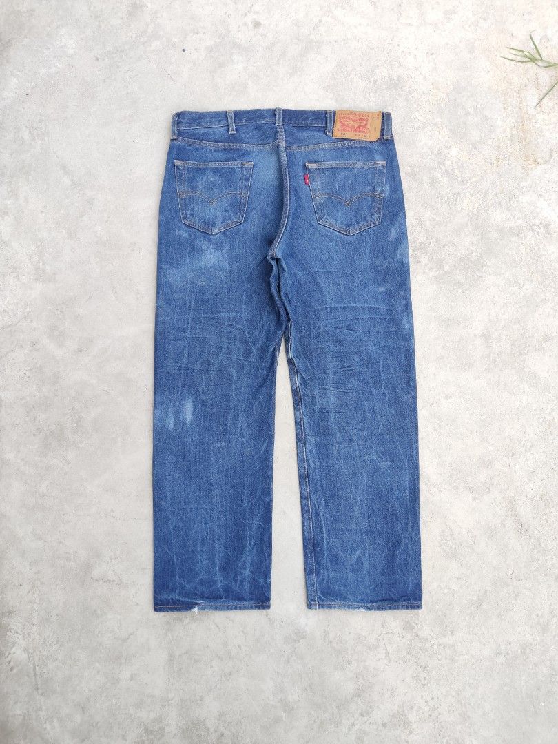 Levi's 501 Blank Red Tab Denim Pants, Men's Fashion, Bottoms, Jeans on ...