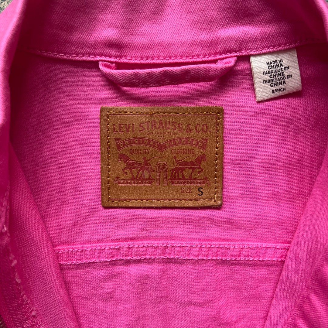 Levis Pink Denim Vest, Men's Fashion, Coats, Jackets and Outerwear on