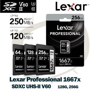 Lexar 1667X 128GB Professional UHS-II V60 SD Card  ( 另有 256G ) 香港行貨