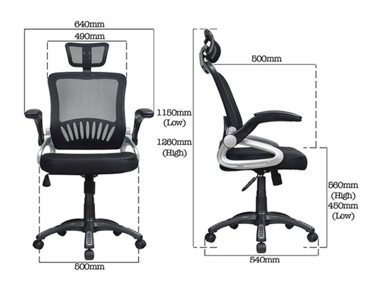 (liftable arm) Director Chair & Computer Chair &Mesh Office Chair 3