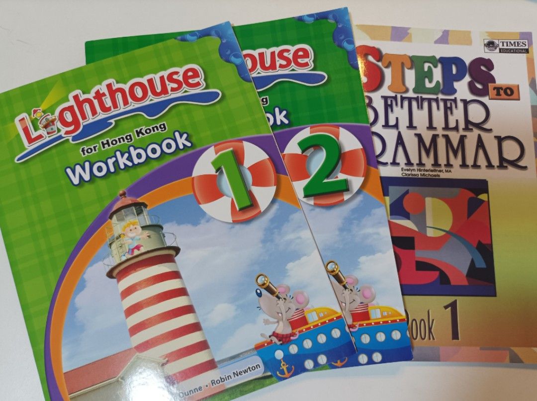 Lighthouse Workbook 1 ,2+ Steps to Better Grammar book 1, 興趣及遊戲, 書本