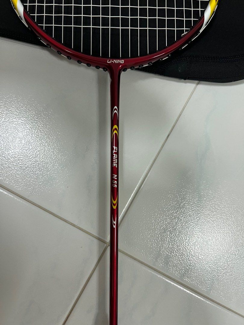 Lining Flame N55 Chen Long racket, Sports Equipment, Sports & Games ...