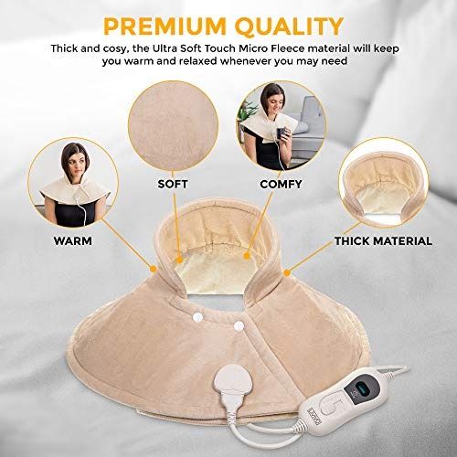 1pc USB Neck Heating Pad, With Vibration Heated Neck Wrap, For Pain Relief,  Neck Massage Heat Pad, Thermal Wram Therapy For Soreness Stiffness, 3 Heat