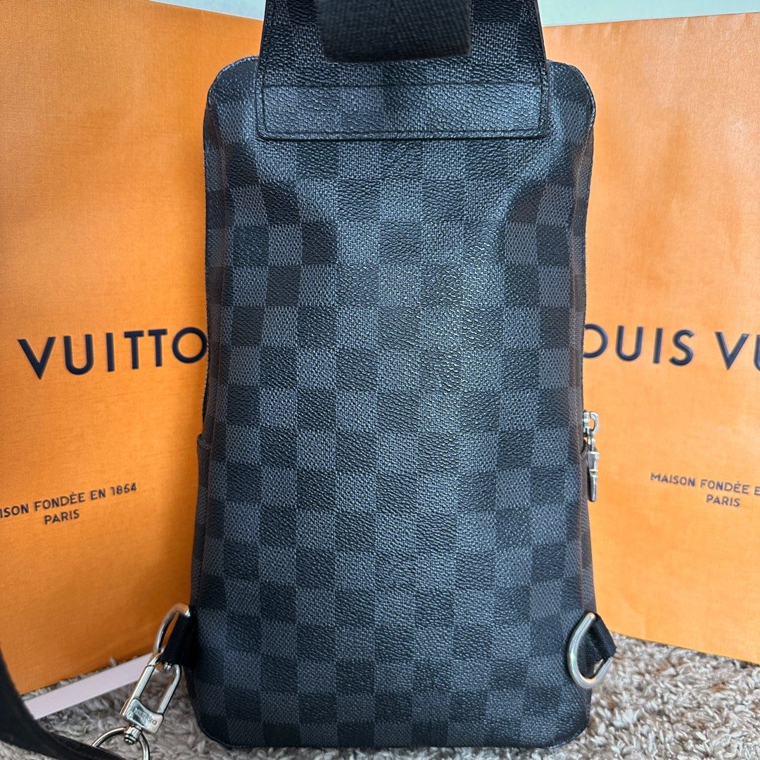 Louis Vuitton e Sling Bag Damier Graphite Black