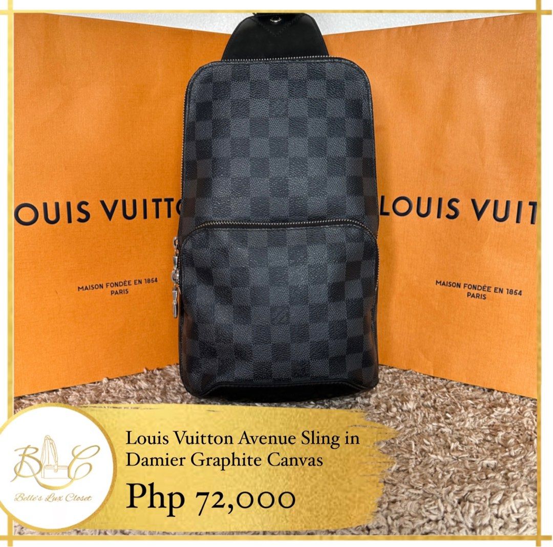 Louis Vuitton, Bags, Louis Vuitton Damier Graphite Avenue Sling Bag