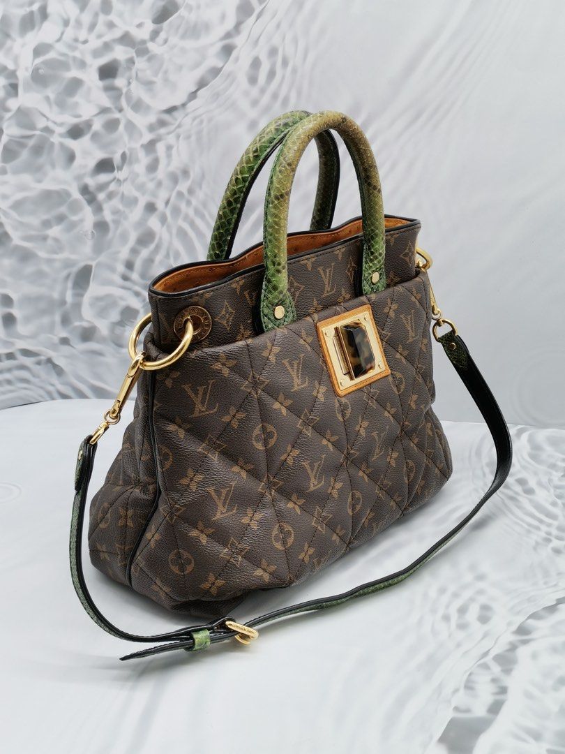 LOUIS VUITTON LIMITED EDITION MONOGRAM CANVAS PYTHON & OSTRICH ETOILE  EXOTIQUE TOTE HANDLE BAG, Luxury, Bags & Wallets on Carousell