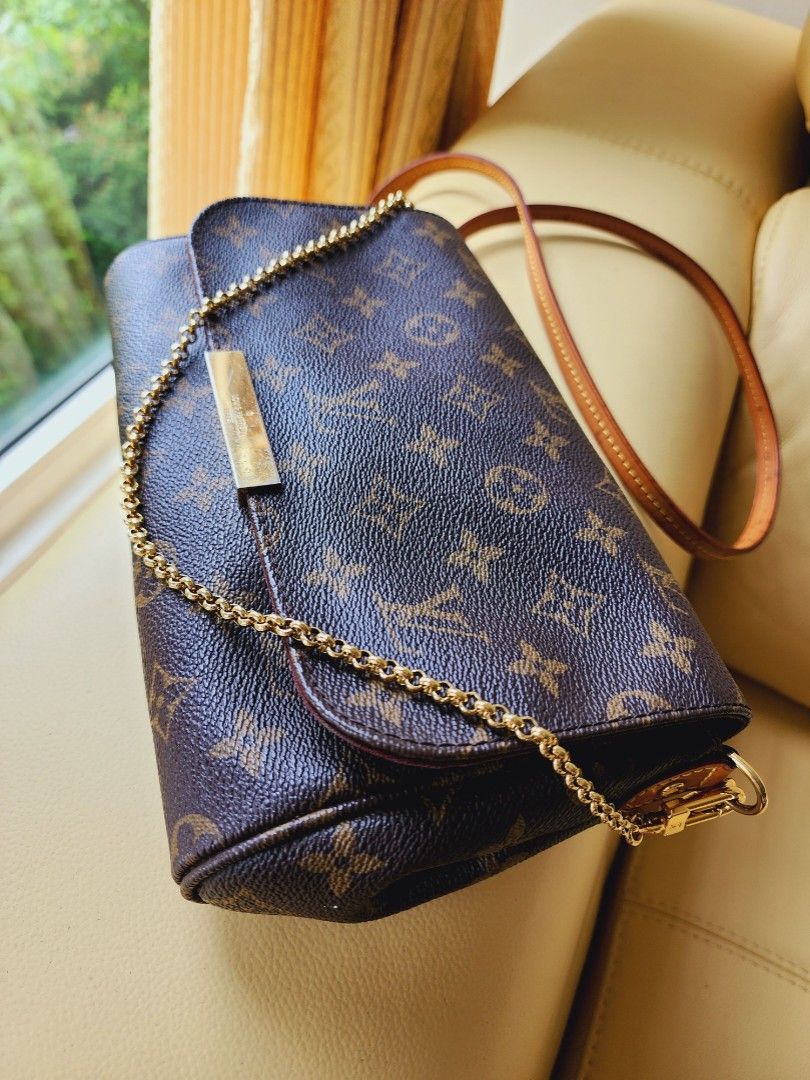 Louis Vuitton LV monogram Gold Chain Long Sling Bag