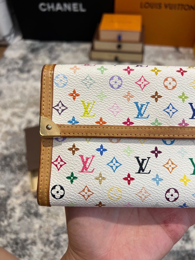 Price $415 Authentic Louis Vuitton Multicolor Monogram Sarah Long Wallet  Comes with original dust bag and box Made…