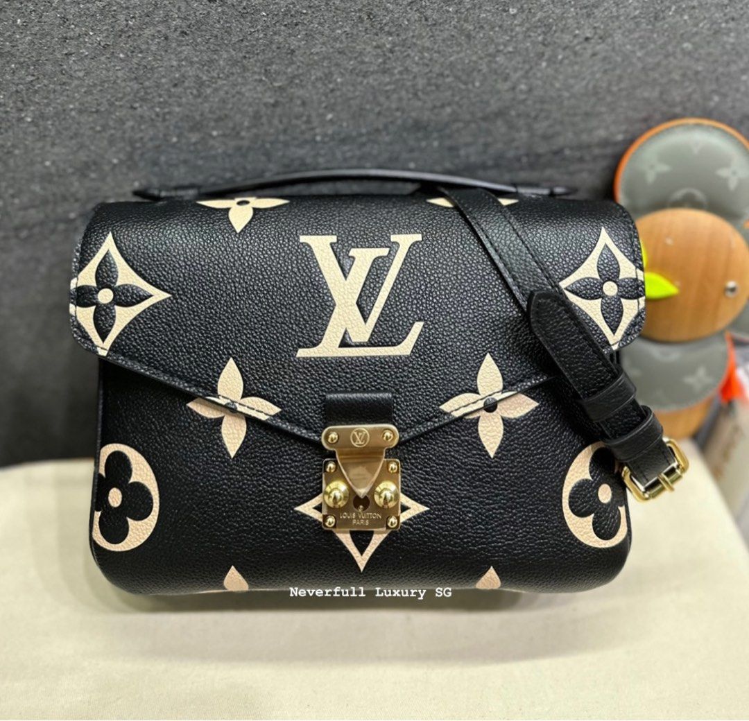 Louis Vuitton Pochette Metis Monogram Empreinte Bicolour Leather