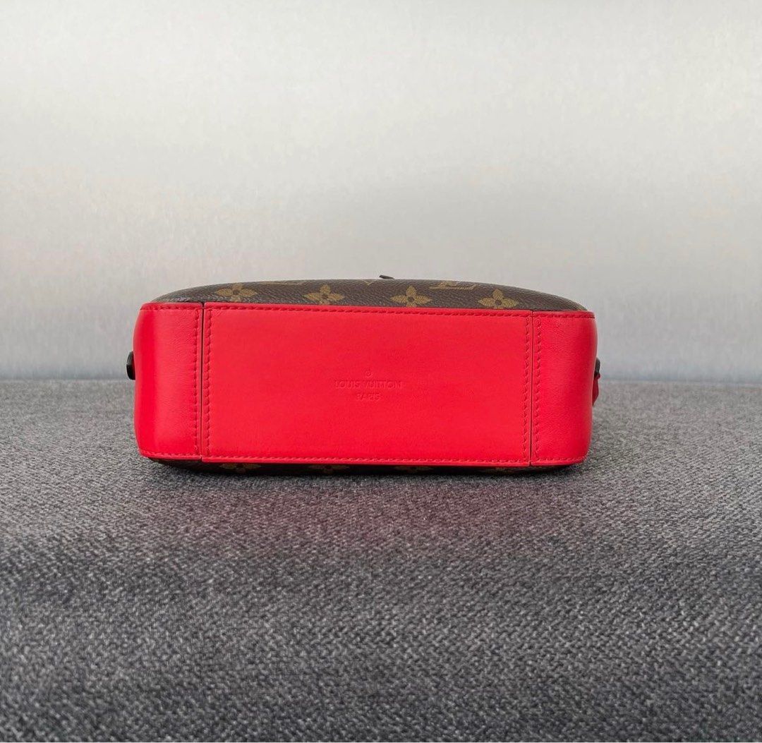Louis Vuitton Saintonge Camera bag Monogram Red / Ghw, Luxury, Bags &  Wallets on Carousell