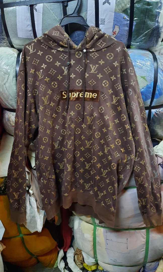 Supreme LV Hoodie, Men's Fashion, Coats, Jackets and Outerwear on Carousell
