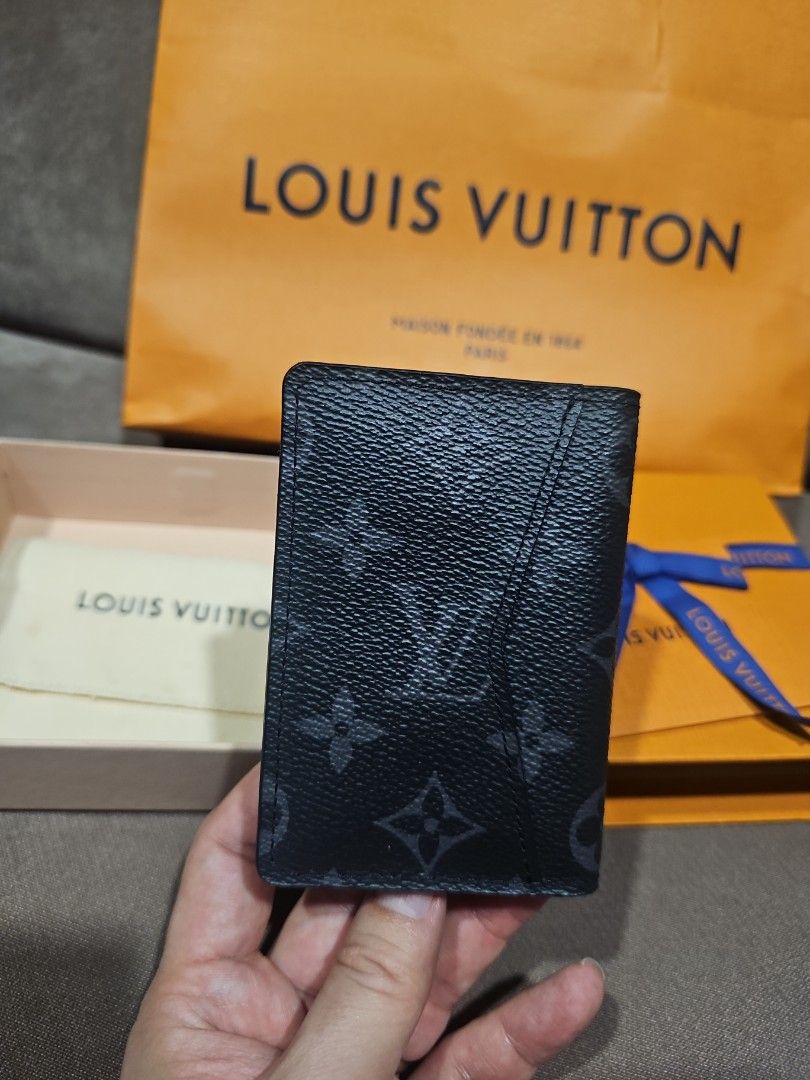 Louis Vuitton 2016 Taiga Leather Pocket Organizer - Blue Wallets