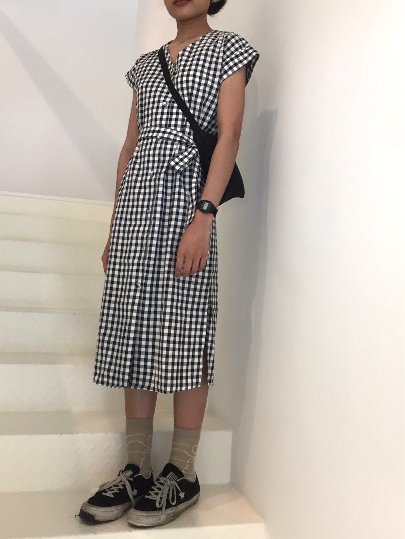 Mango tartan dress sale