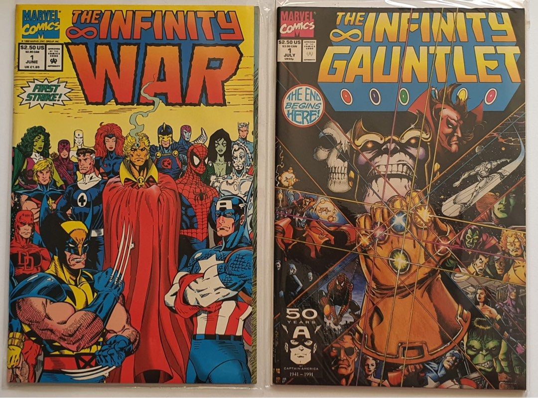 Marvel comics Infinity Gauntlet, Hobbies & Toys, Books & Magazines ...
