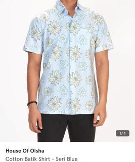 Men Floral Cotton Shirt House of Olsa (Labelled XL, more like an M/L)