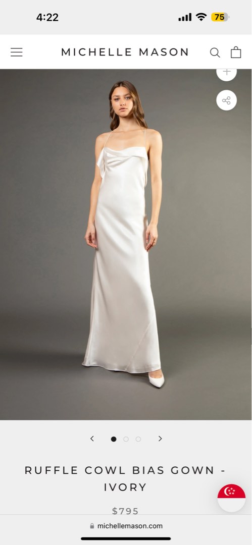 Michelle mason bustier gown discount