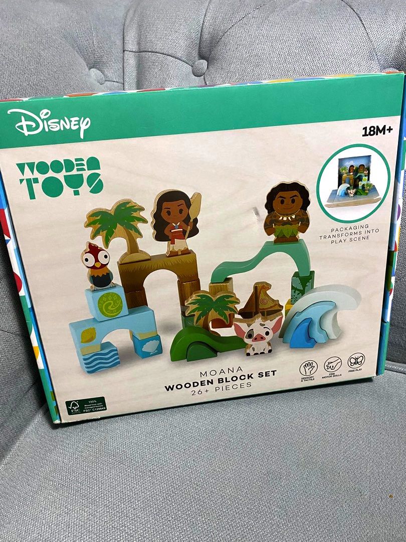 Moana Wooden Blocks NEW, Hobbies & Toys, Toys & Games on Carousell