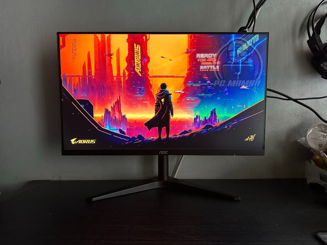 Monitor: AOC 24inches | Frameless | IPS | FullHD | Audio Output | Good ...