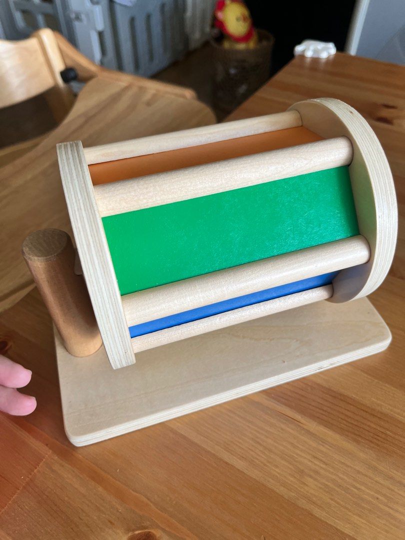 Montessori Mirror Spinning Drum Toy on Carousell