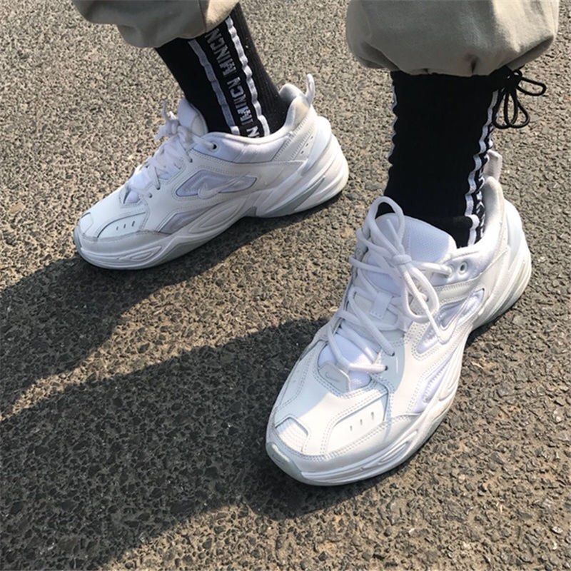 Nike Air Monarch M2K Tekno ready stock Pure white shoes Women s