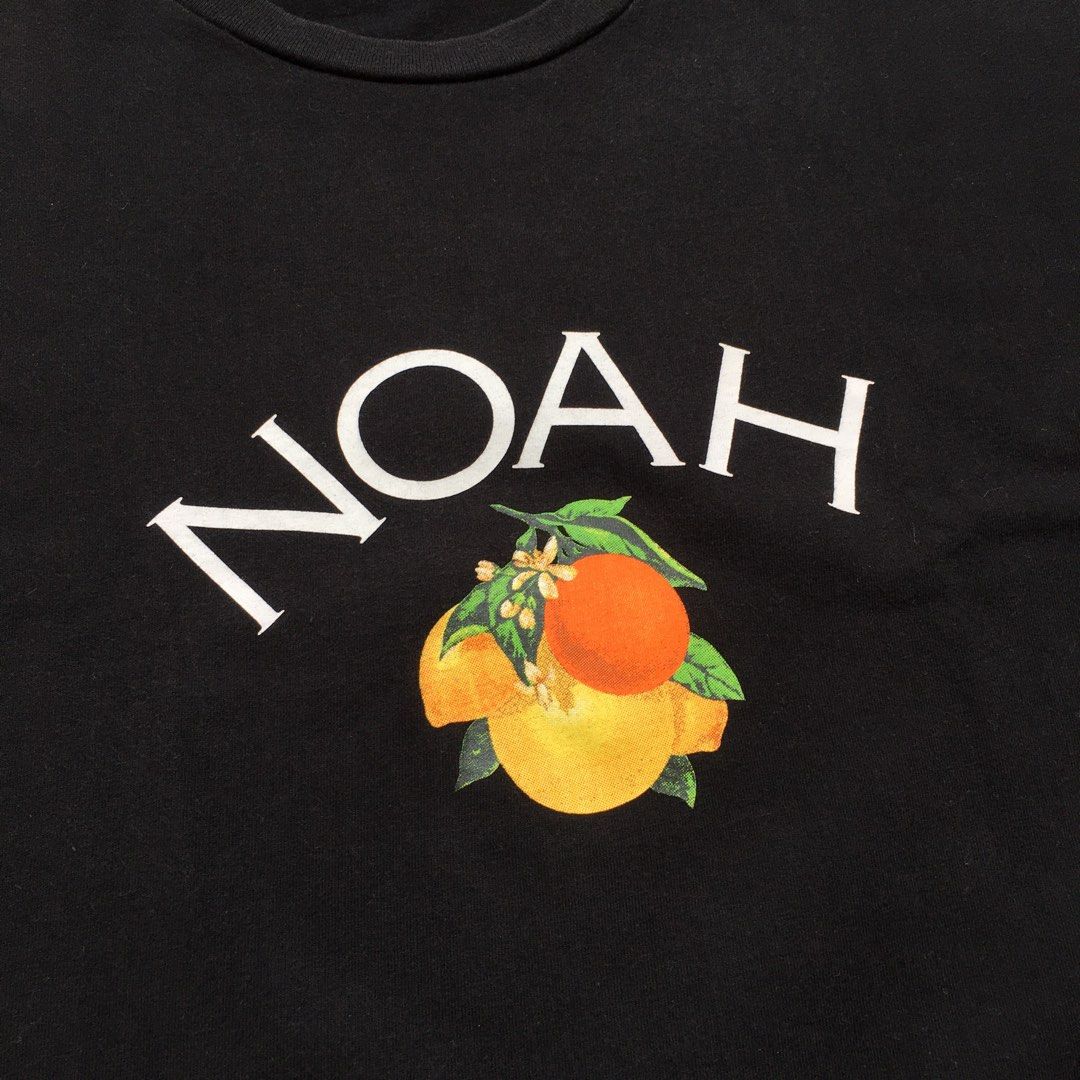 Noah Citrus Core Logo Tee Navy