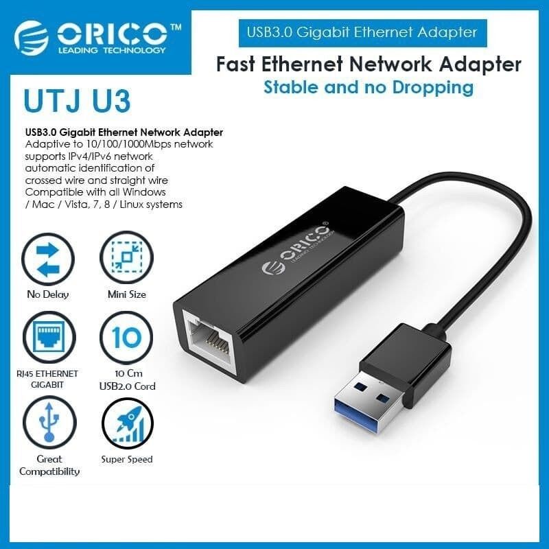 ORICO USB3.0 Gigabit Network Adapter (UTJU3) on Carousell