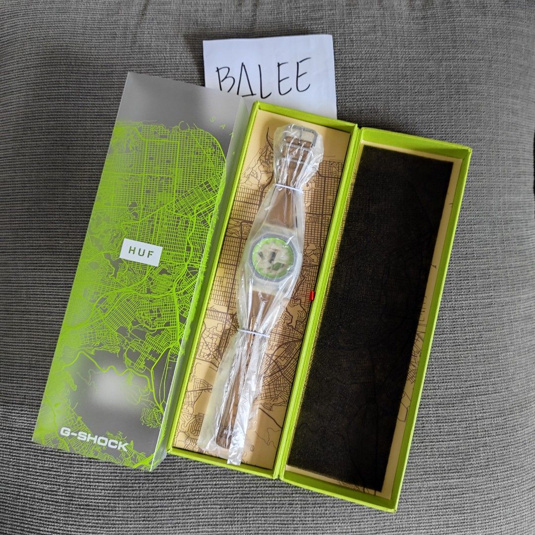 Original Gshock GA-2100 x HUF 20th Anniversary, Fesyen Pria, Jam
