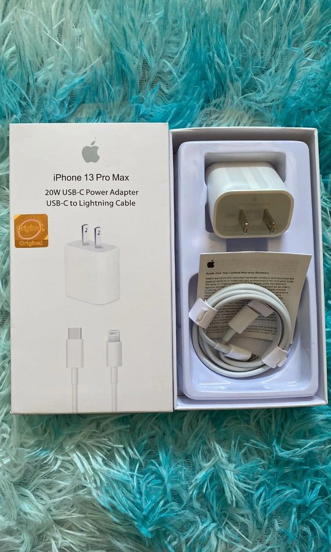 Original iPhone charger 20W adapter and type c cable fast charging (Category: Chargers & Cables) located in Manila. Submitted by milasgadgetph (Listing ID 1236419527, Image 1). Description: 💯 ORIGINAL IPHONE CHARGER GET YOURS NOW 🛒 ✔️PRICE LIST‼️ 💰IPHONE CHARGER 20W ADAPTER AND CABLE SET - 700 💰20W adapter - 550 💰1M Type c to Lightning-450 💰2M type c to Lightning - 550 💰USB to lighting - 450 💰1M type c to type c - 45p 💰magsafe battery pa