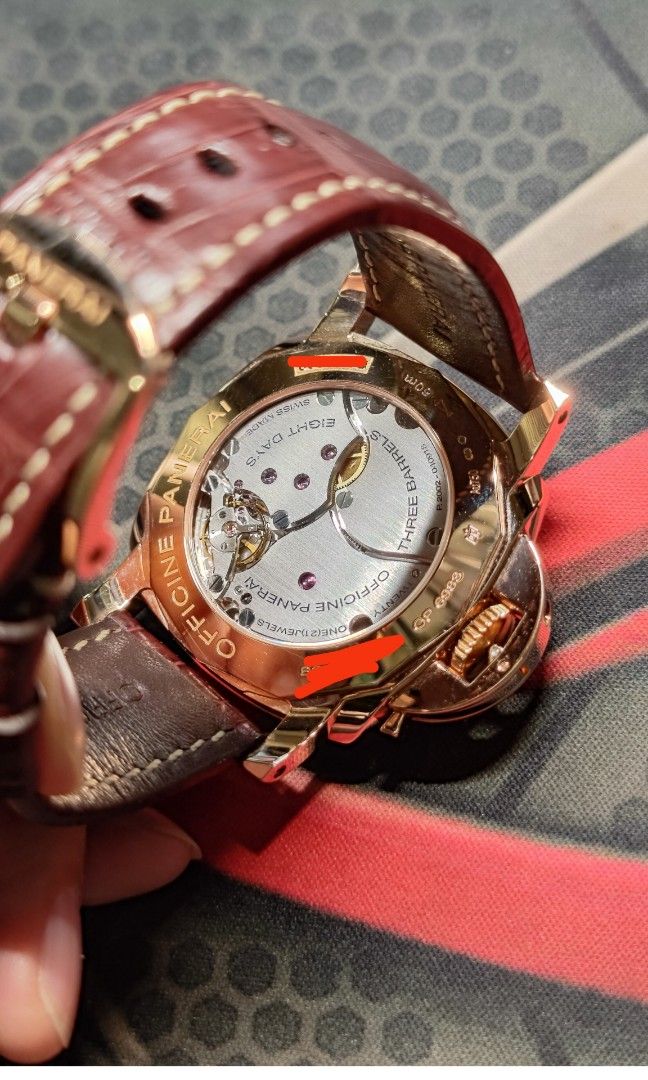 PANERAI Luminor 8days GMT pam00576 pam576 18k rose gold