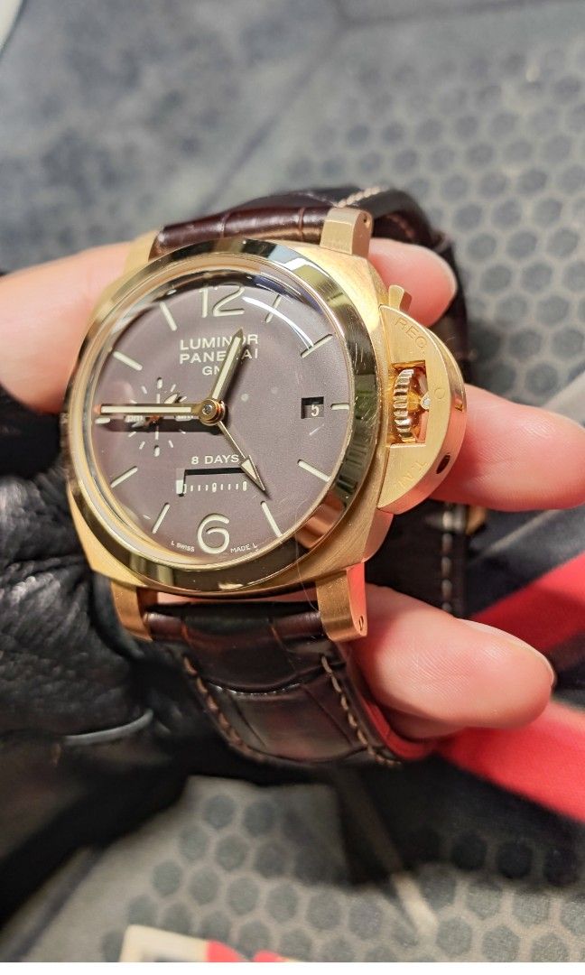 PANERAI LUMINOR 8days GMT power reserve pam289 pam00289 18k rose