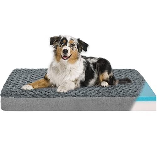 Petorrey Orthopedic Memory Foam Dog Bed Washable Dog Crate