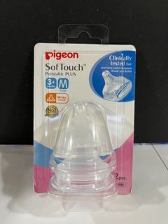 Pigeon Soft Touch Nipple (M) 3+ months wide neck