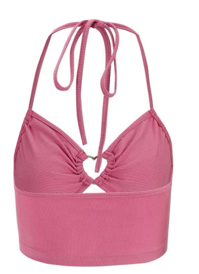Pink halter top!, Women's Fashion, Tops, Sleeveless on Carousell