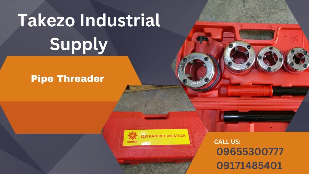 Pipe Threader (Category: Construction Tools & Equipment) located in Manila. Submitted by angiedalu10338 (Listing ID 1236494859, Image 1). Description: Pipe Threader Specs: 1/2-1.1/4 Price: 2,220 For faster transaction call txt or viber 0-9-6-5-5-3-0-0-7-7-7 0-9-1-7-1-4-8-5-4-0-1 Look for angie *PRICE MAY CHANGE WITHOUT PRIOR NOTICE *ITEM IS VAT EXCLUSIVE *SUBJECT FOR AVAILABILITY *PRICE DEPENDS ON THE SIZES.