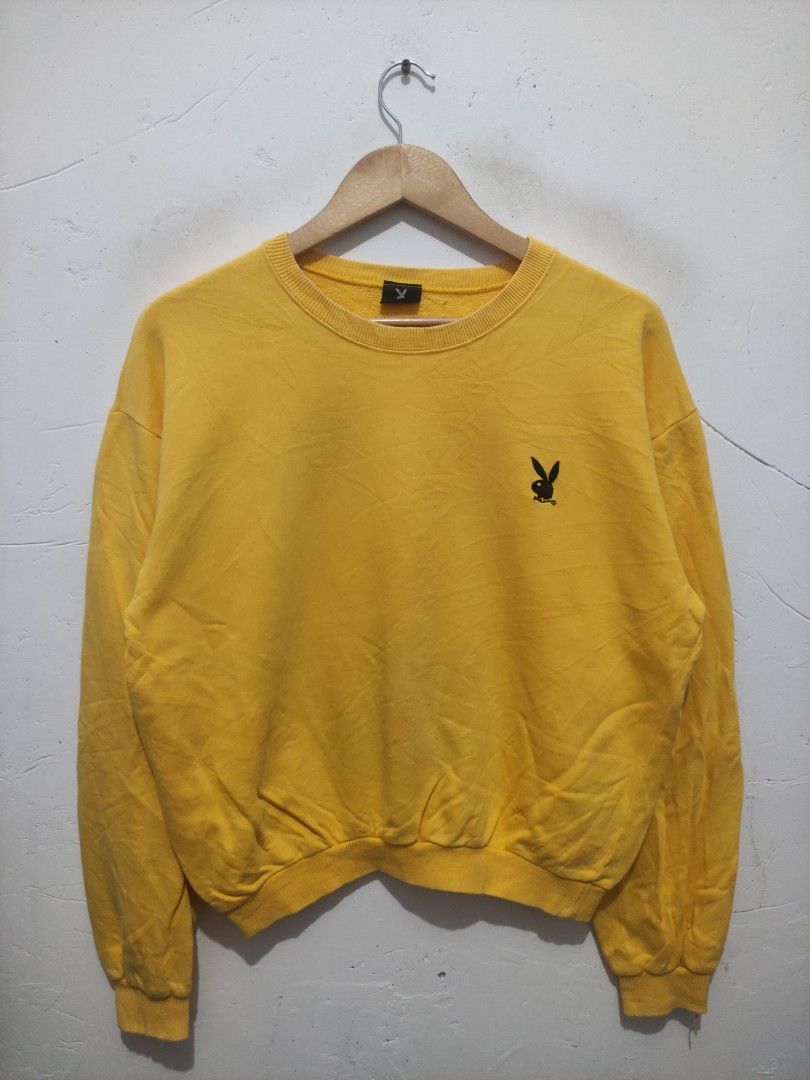 Playboy yellow sweatshirt outlet