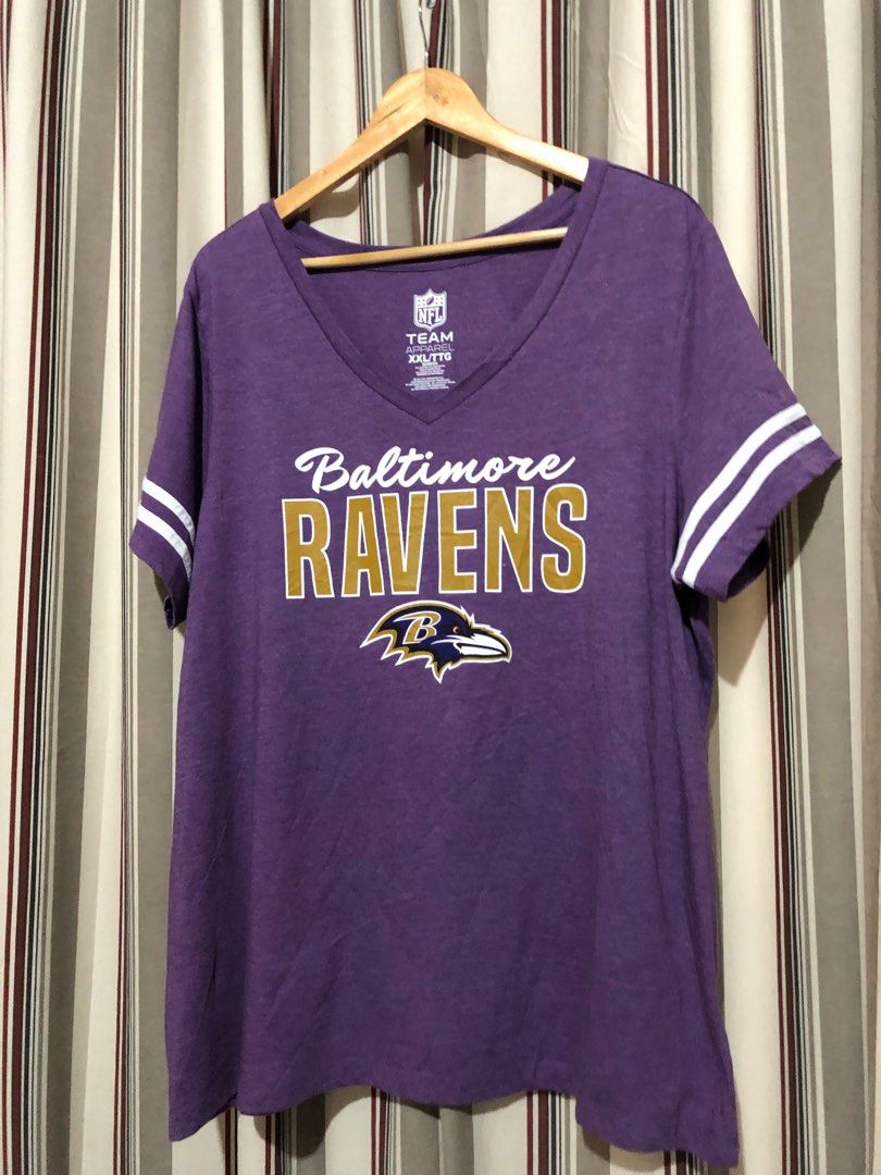 Plus Size NFL Baltimore Raven V neck Shirt, Women's Fashion, Tops, Shirts  on Carousell
