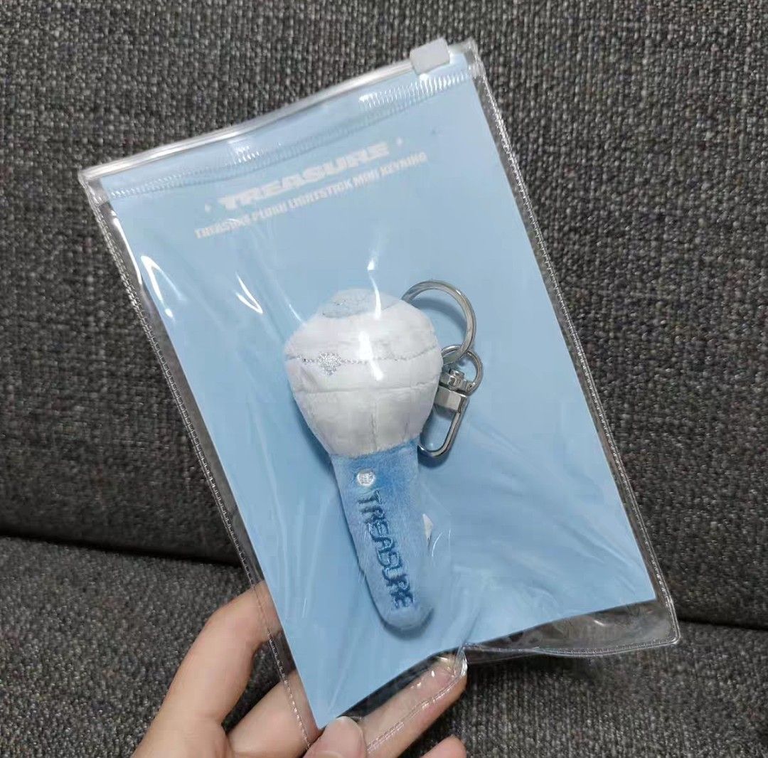 [PO, READ DESCRIPTION] TREASURE OFFICIAL LIGHTSTICK PLUSH KEYRING KEYCHAIN  ( WITH PHOTOCARD / WITHOUT PHOTOCARD)