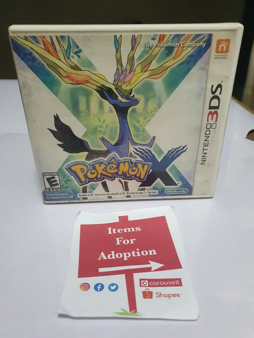 Pokemon X (Nintendo 3DS, Usa) (Category: Nintendo) located in Quezon City. Submitted by itemsforadoption (Listing ID 1236540916, Image 1). Description: Rfs: Its 2023! Happy New Year! Hoping you have a good year ahead of you! If you have questions feel free to send a message. Though I'll most likely be able to reply from 10am to 8pm. Please be patient and understanding. Decluttering games and items that I've picked up or for friends and family. Po