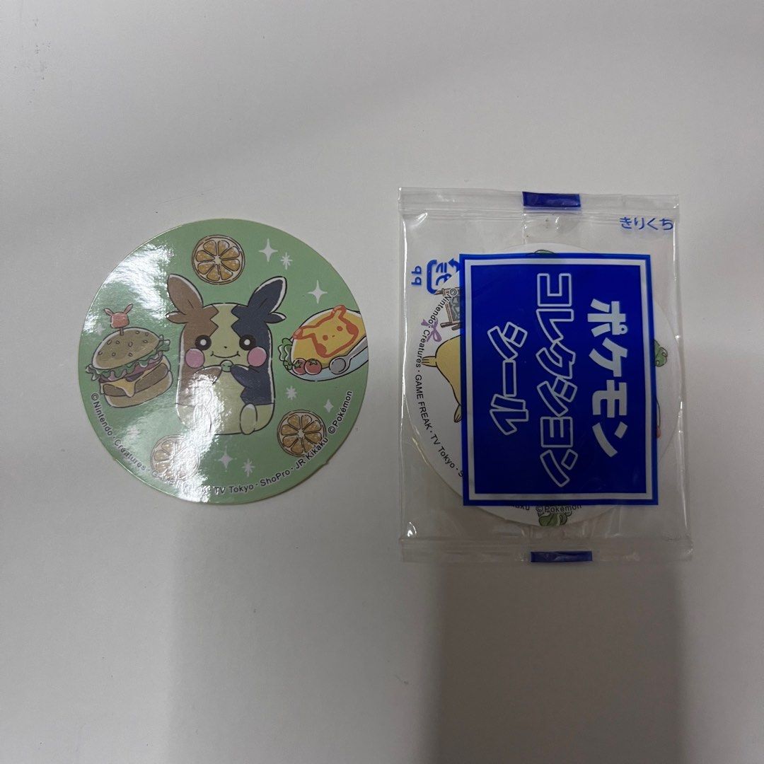 包郵Pokémon 神奇寶貝寵物小精靈Pokemon Noodle 精靈寶可夢貼紙贈品