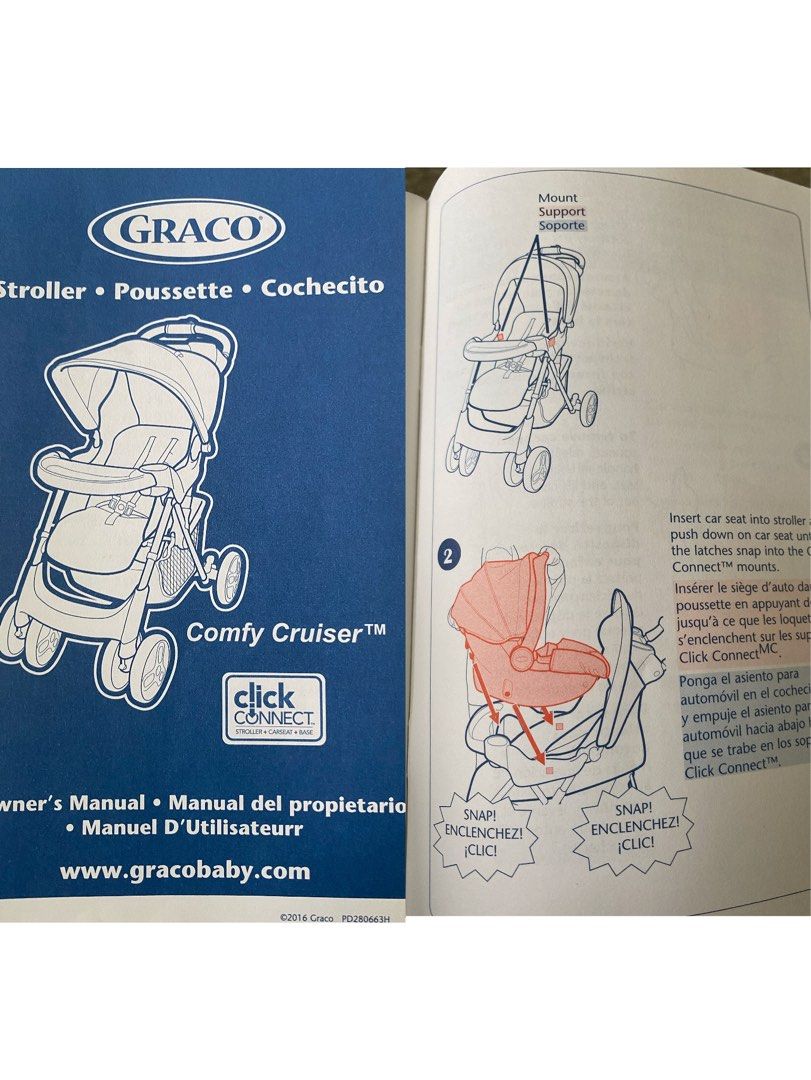 Graco comfy deals cruiser assembly