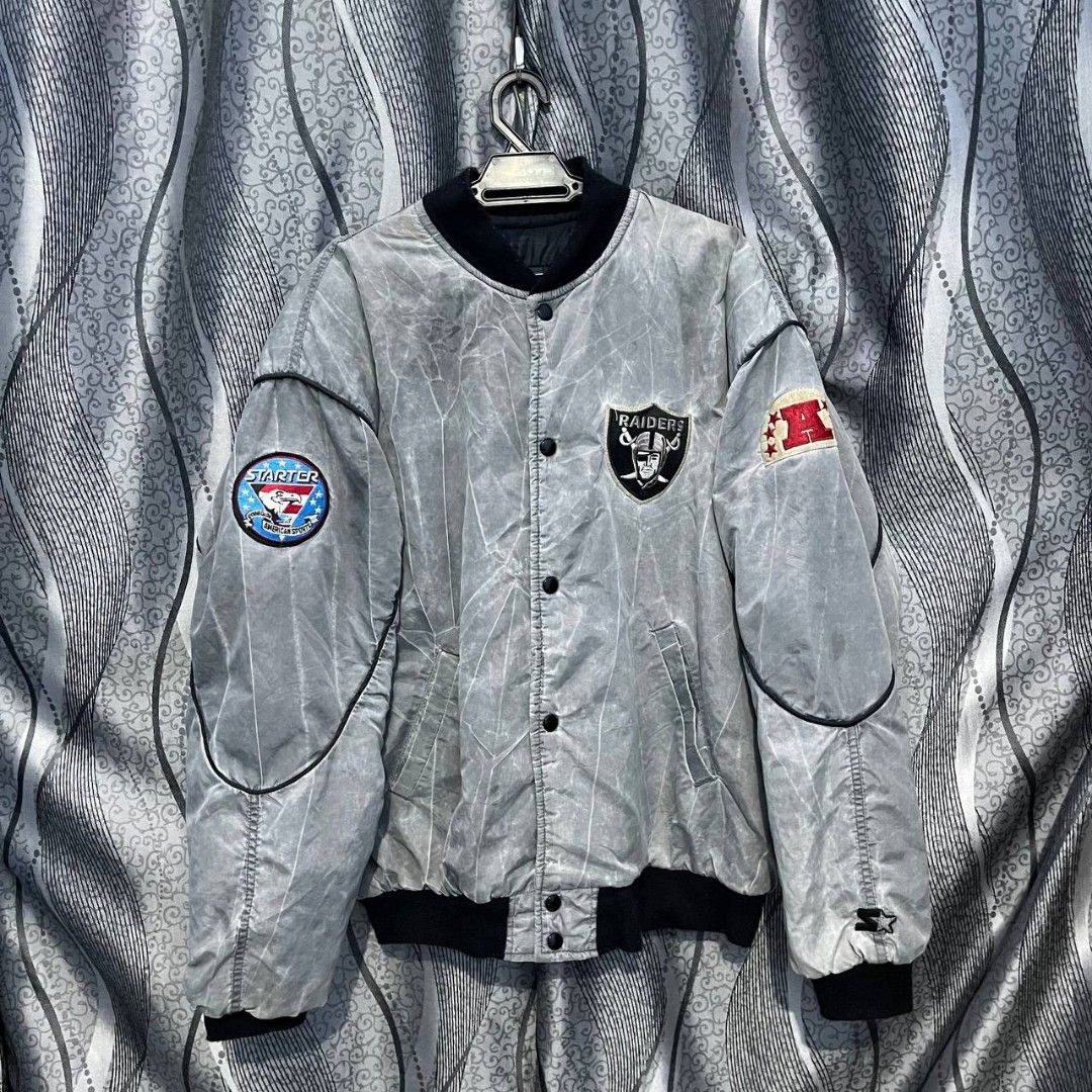 Raiders Starter Jacket Vintage 90s, Men's Fashion, Coats, Jackets