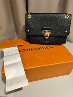 ❌SOLD❌LNIB LV Vavin Chain Wallet Empreinte Black GHW, Luxury, Bags & Wallets  on Carousell