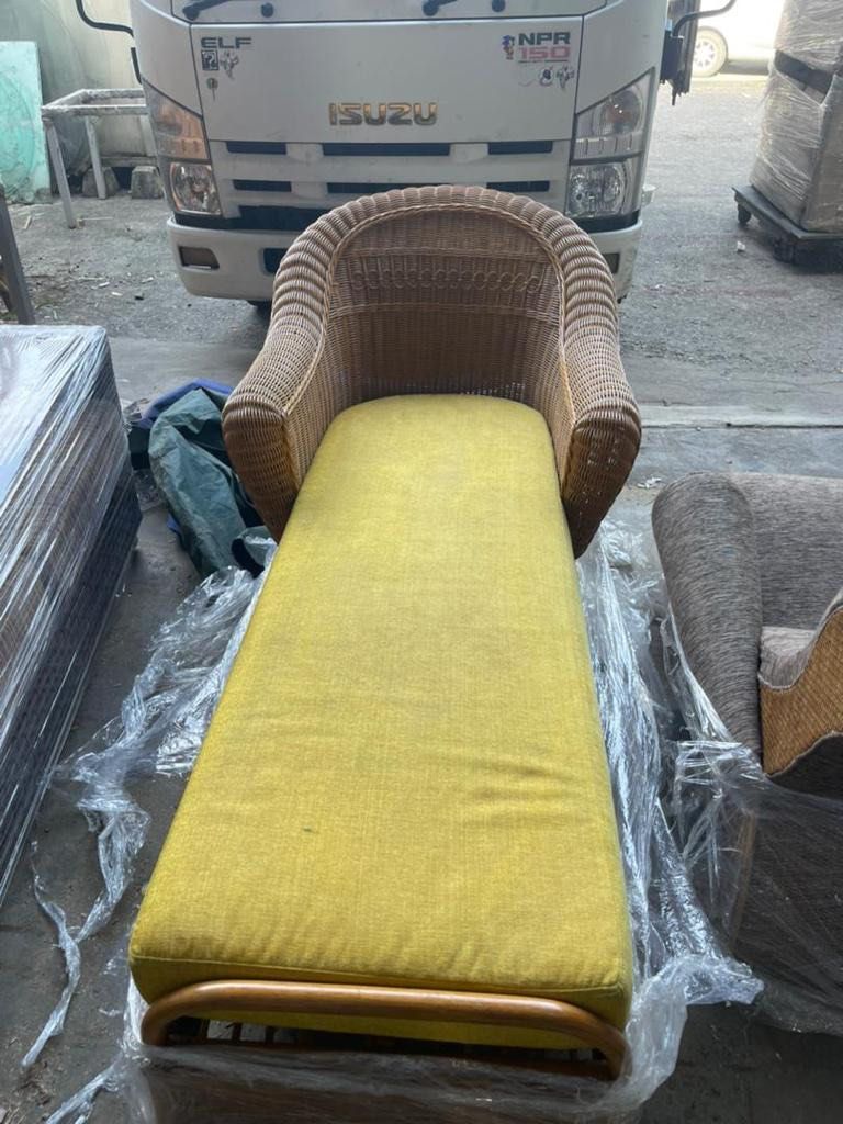 Rattan Day bed, Furniture & Home Living, Furniture, Sofas on Carousell