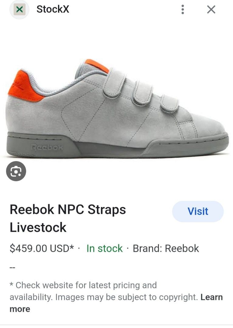 REEBOK NPC STRAPS SNEAKERS Men s Fashion Footwear Sneakers on Carousell