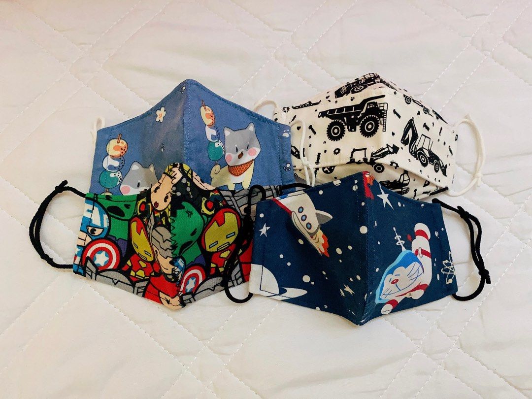 [Limited edition] Reusable children cloth mask, Health & Nutrition ...