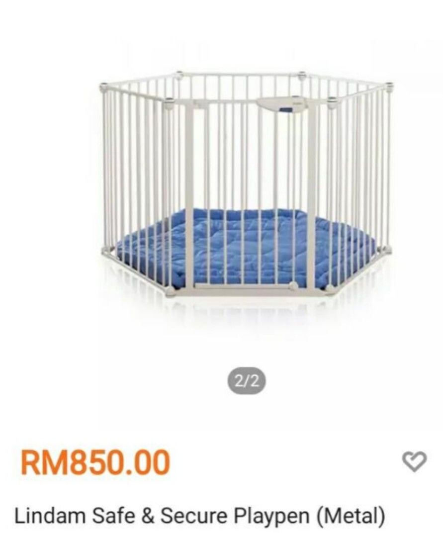 Lindam Safe Secure Playpen Metal