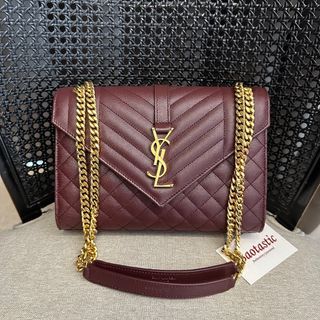 💯Authentic YSL Small Envelope WOC GHW, Luxury, Bags & Wallets on Carousell