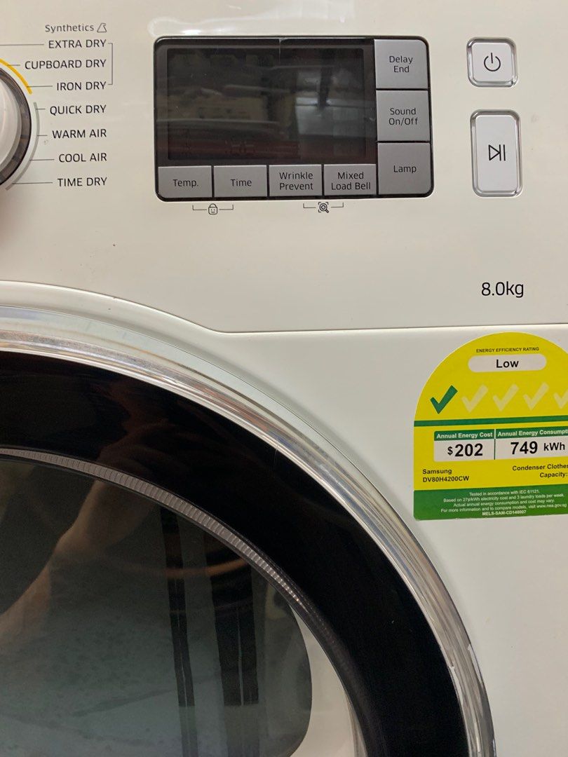 Samsung 8KG Condenser Dryer, TV & Home Appliances, Washing Machines and